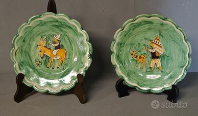 Pinto Vietri – Coppia piatti ceramica vietrese (1)