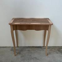 Mobile consolle tavolino ingresso in legno grezzo
