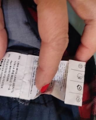 Pantaloni scozzesi tartan rossi unisex