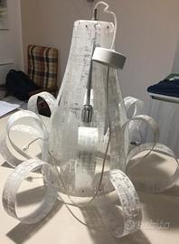 Lampadario a sospensione moderno in plexiglass