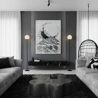 Quadro d'arredo, con dettagli 3D