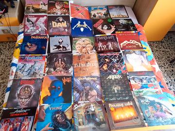Dischi vinile, musicassette, CD heavy metal