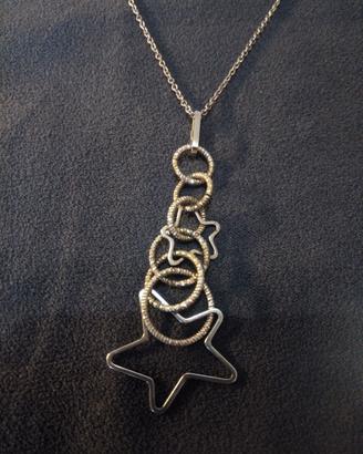 Collana con ciondolo stelline