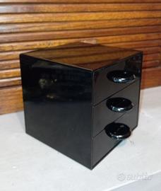 rara mini cassettiera Gedy Design anni '70 Makio