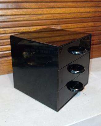 rara mini cassettiera Gedy Design anni '70 Makio