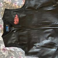Gilet in pelle da moto