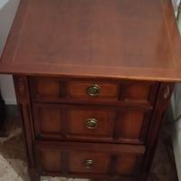 Comodini Fazzini noce Arte povera