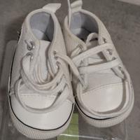 Scarpette Neonato Stile "Converse" - Nuove (12 cm)