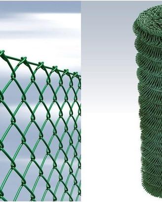 RETE FERRO PLASTICATO GRIGLIA ROTOLO H. 125 MT. 25