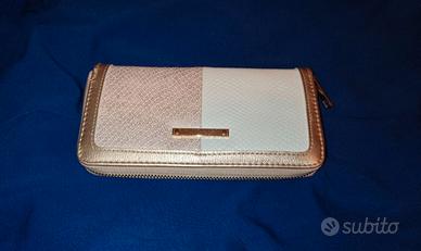 Portafogli da donna rosa e bianco