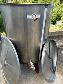 Botte acciaio inox per vino con galleggiante