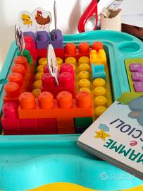Tavolino Multiattività Mega Bloks Mattel + Costruz