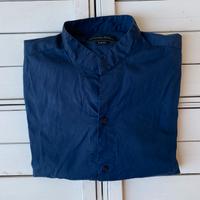 Camicia Uomo Zara Man Tg. M Cotone Blu Marino
