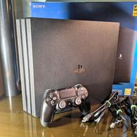 Playstation 4 PRO 1 TB + Dualshock 4 V2, e cavi