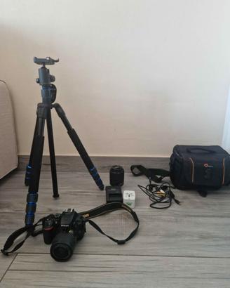 📸 Nikon D5500 + 2 Obiettivi VR + Treppiede