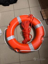 Kit salvagente ciambella omologata con cima galleg