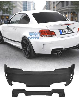PARAURTI POSTERIORE BMW E82 E88 07-13 LOOK 1M