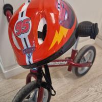 Chicco Red Bullet Bicicletta senza pedali e casco