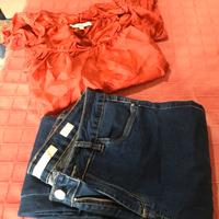 set camicia seta  e jeans