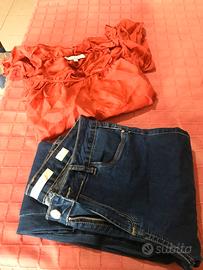 set camicia seta  e jeans