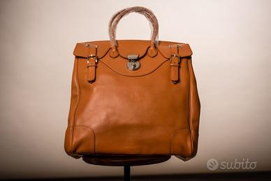 Borsa-valigia donna Benetton NUOVA, VERA PELLE