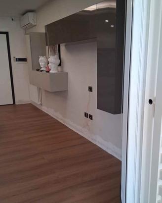 arredamento soggiorno parete attrezzata moderna