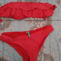 costume rosso tg L benetton