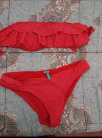 costume rosso tg L benetton