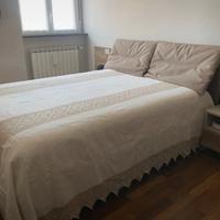 coperta in lino fatta a mano con inserti del 1800