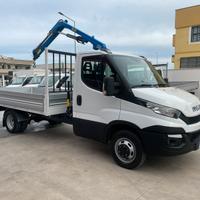 Iveco daily 35c15 gru e cassone fisso