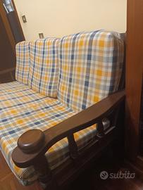 divano in legno 3 posti 
