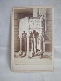 Carte de visite Alinari Battistero Pisa