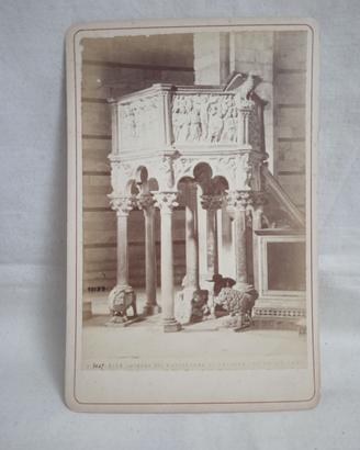 Carte de visite Alinari Battistero Pisa