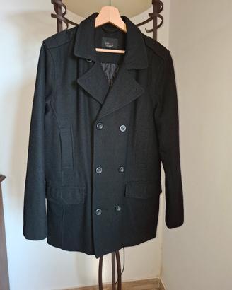 Cappotto Caban Nero Zara