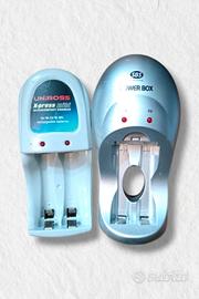 Set 2 power box per batterie ricaricabili