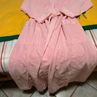 Vestaglia da camera lunga in ciniglia rosa Joelle