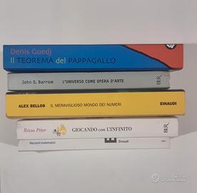 Lotto 5 Libri Divulgazione Scientifica e Matematic