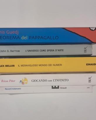 Lotto 5 Libri Divulgazione Scientifica e Matematic