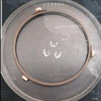 Piatto + supporto girevole per microonde