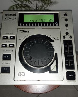 Gemini CDJ-20 Lettore Musica CD Consolle DJ