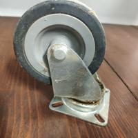 Ruote gommate con piastra