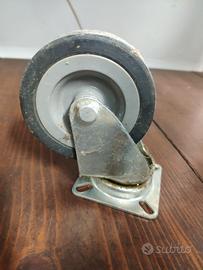 Ruote gommate con piastra