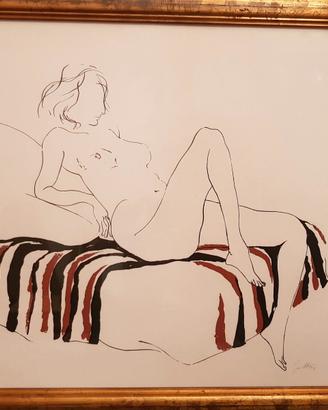 Renato Guttuso - Nudo femminile 12/100  65x76