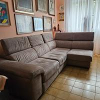 Divano letto con chaise longue 