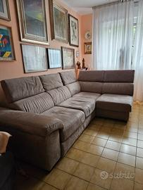 Divano letto con chaise longue 