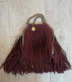 Borsa mini Falabella con frange