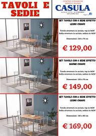 TAVOLO + 4 SEDIE NUOVE INSCATOLATI