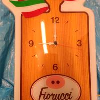 Insegna/Orologio luminoso da parete Fiorucci
