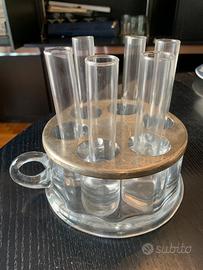 Set Vodka / Liquore Vintage anni '70 con supporto