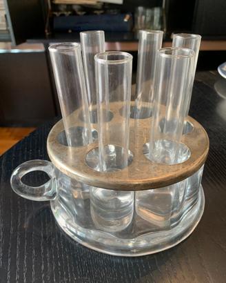 Set Vodka / Liquore Vintage anni '70 con supporto